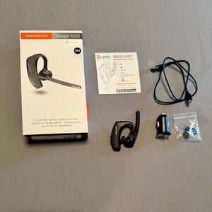 Plantronics Voyager 5220 Bluetooth Headset - Black